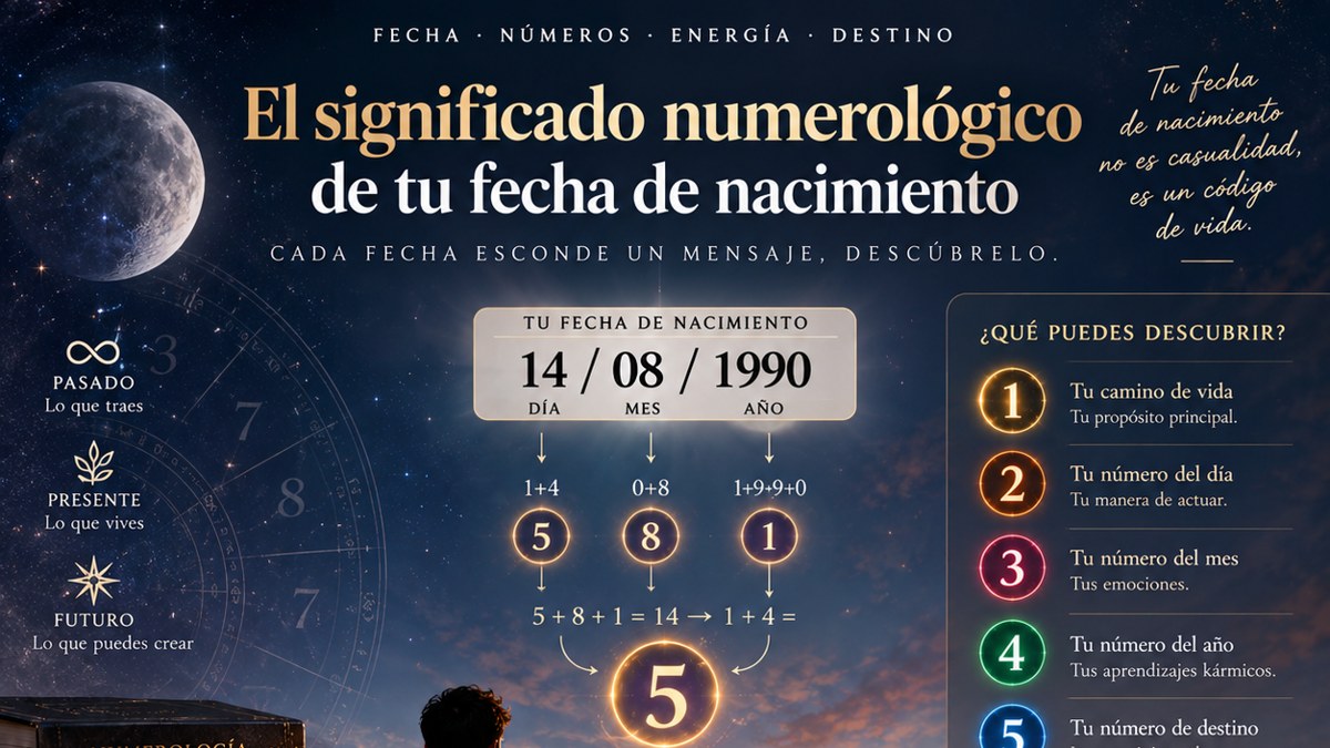 El significado numerológico de tu fecha de nacimiento: ejemplo de cálculo del número de camino de vida