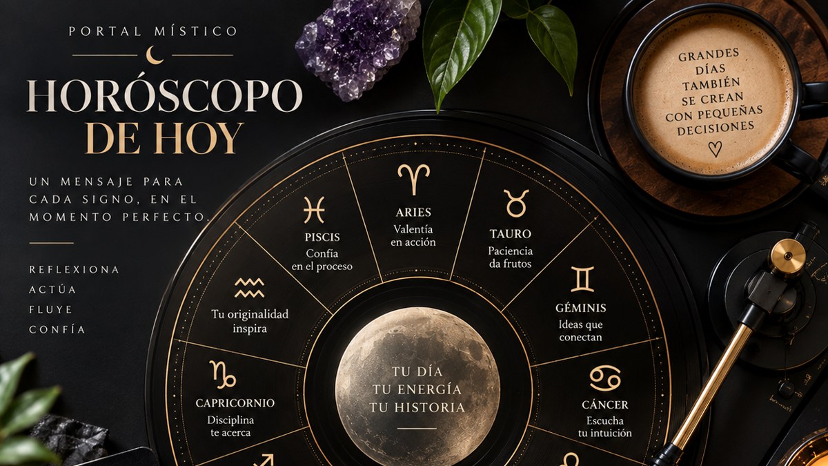 Rueda del horóscopo de hoy con los 12 signos alrededor de la luna